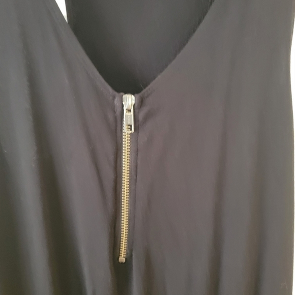 TEREZ Jumpsuit Sz M Zip Up Front Jogger Tampered Leg Elastic Waist Pockets - Picture 4 of 12